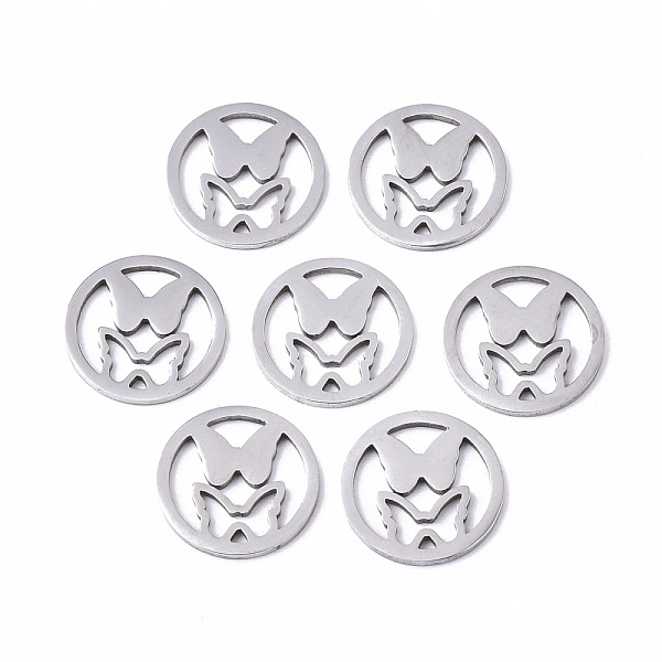 PandaHall 201 Stainless Steel Charms, Laser Cut, Ring with Butterfly, Stainless Steel Color, 12x1mm 201 Stainless Steel Ring
PandaHall 201 Stainless Steel Charms, Laser Cut, Ring with Butterfly, Stainless Steel Color, 12x1mm 201 Stainless Steel Ring
