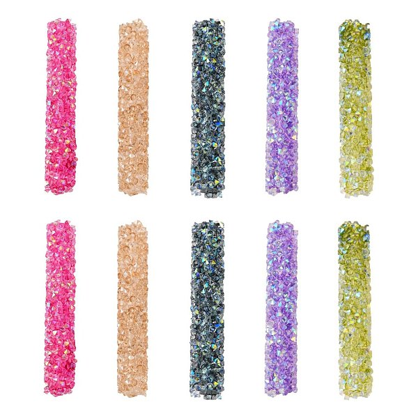 PandaHall Glass Rhinestone Beads, For DIY Jewelry Craft Making, AB Color Plated, Tube, Mixed Color, 32~33x6mm, Hole: 0.8mm Glass Tube White
PandaHall Glass Rhinestone Beads, For DIY Jewelry Craft Making, AB Color Plated, Tube, Mixed Color, 32~33x6mm, Hole: 0.8mm Glass Tube White