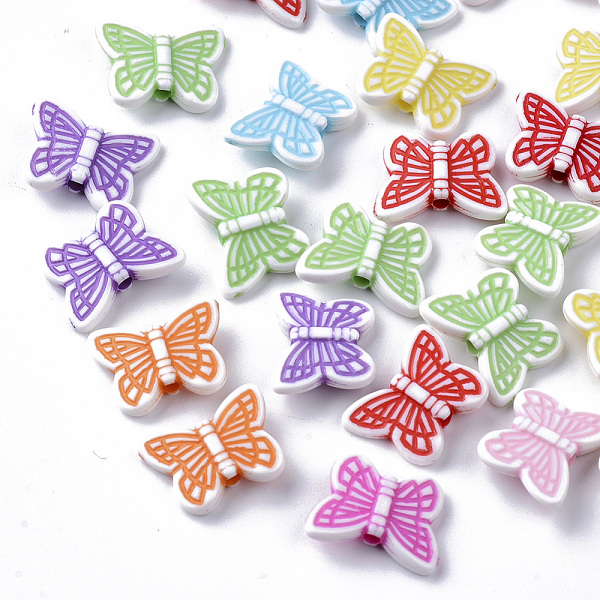 PandaHall Craft Style Acrylic Beads, Butterfly, Mixed Color, 11x14x3.5mm, Hole: 1.6mm, about 175pcs/50g Acrylic Butterfly Multicolor
PandaHall Craft Style Acrylic Beads, Butterfly, Mixed Color, 11x14x3.5mm, Hole: 1.6mm, about 175pcs/50g Acrylic Butterfly Multicolor