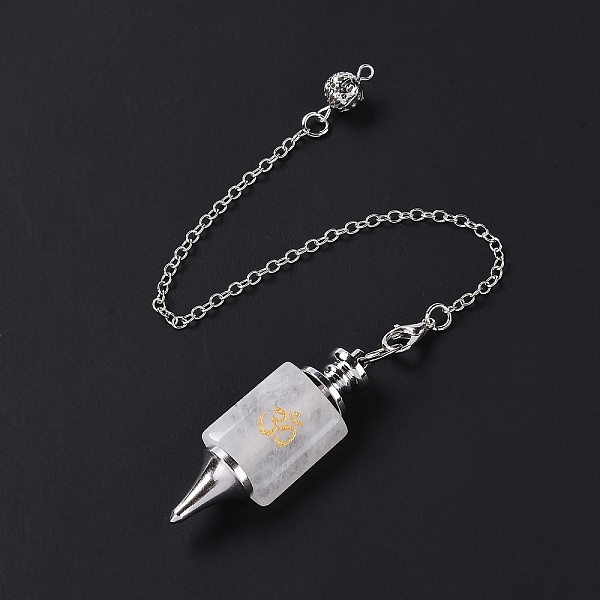 PandaHall Natural Quartz Crystal Dowsing Pendulum Big Pendants, with Platinum Plated Brass Findings, Cadmium Free & Lead Free, 242mm, Hole...
PandaHall Natural Quartz Crystal Dowsing Pendulum Big Pendants, with Platinum Plated Brass Findings, Cadmium Free & Lead Free, 242mm, Hole...
