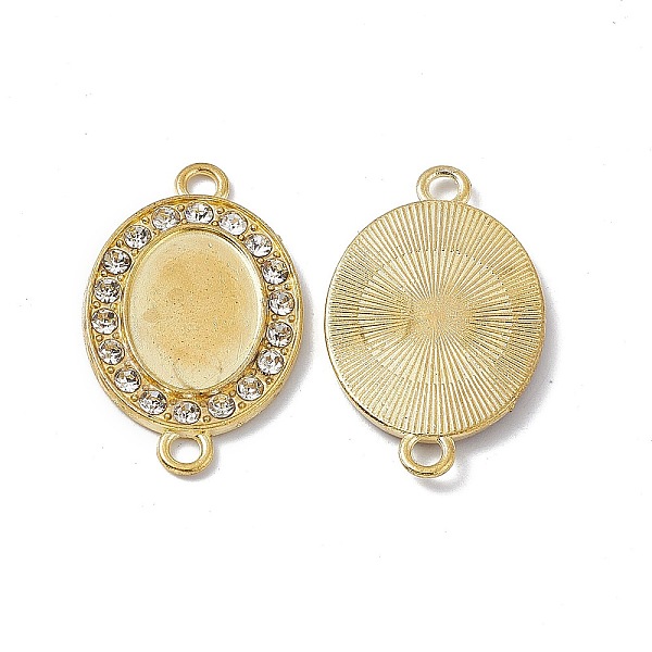 PandaHall Alloy Cabochon Connector Settings, with Rhinestone, Oval Connector Charm, Golden, 27.5x17x2mm, Hole: 2.2mm, Tray: 14x10mm..., Clear
PandaHall Alloy Cabochon Connector Settings, with Rhinestone, Oval Connector Charm, Golden, 27.5x17x2mm, Hole: 2.2mm, Tray: 14x10mm..., Clear