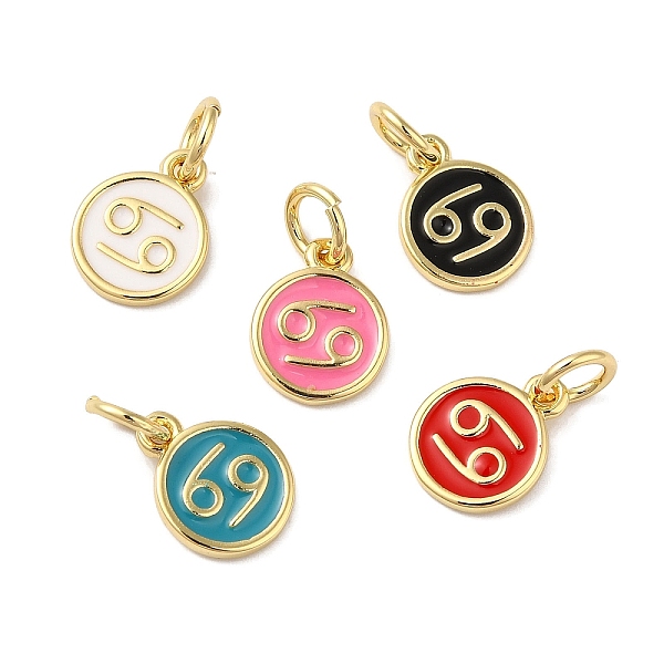 PandaHall Real 18K Gold Plated Brass Enamel Charms, with Jump Ring, Long-Lasting Plated, Lead Free & Cadmium Free, Flat Round with Cancer..., Multicolor
PandaHall Real 18K Gold Plated Brass Enamel Charms, with Jump Ring, Long-Lasting Plated, Lead Free & Cadmium Free, Flat Round with Cancer..., Multicolor