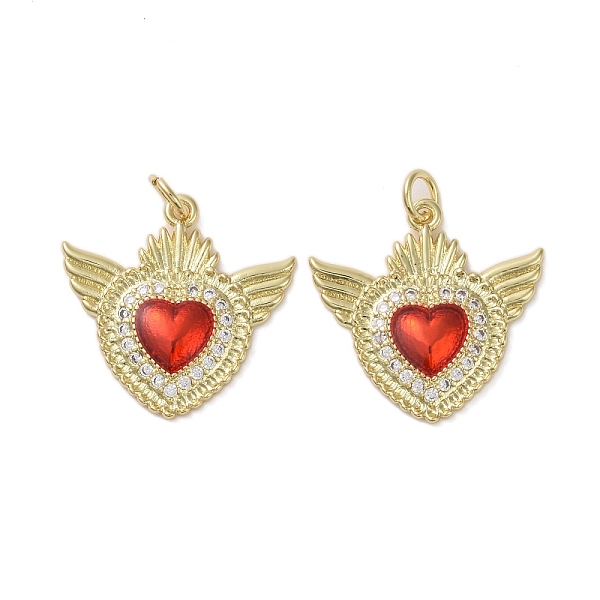 PandaHall Brass Micro Pave Clear Cubic Zirconia Pendants, with Enamel, Sacred Heart, Real 16K Gold Plated, 21x21.5x2.5mm Brass+Cubic...
PandaHall Brass Micro Pave Clear Cubic Zirconia Pendants, with Enamel, Sacred Heart, Real 16K Gold Plated, 21x21.5x2.5mm Brass+Cubic...