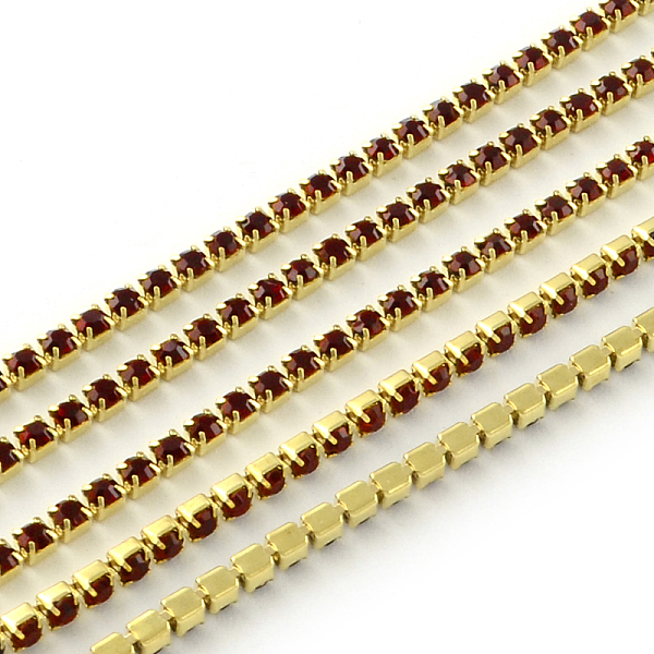 PandaHall Nickel Free Raw(Unplated) Brass Rhinestone Strass Chains, Rhinestone Cup Chain, 2880pcs rhinestone/bundle, Grade A, Siam, 2.2mm..., Red
PandaHall Nickel Free Raw(Unplated) Brass Rhinestone Strass Chains, Rhinestone Cup Chain, 2880pcs rhinestone/bundle, Grade A, Siam, 2.2mm..., Red