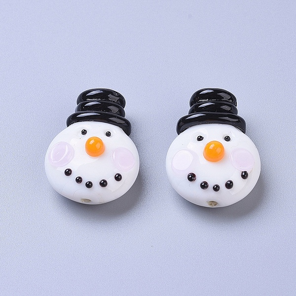 PandaHall Handmade Lampwork Beads, Christmas Snowman, White, 27x20x12.8mm, Hole: 1.6mm Lampwork Human White
PandaHall Handmade Lampwork Beads, Christmas Snowman, White, 27x20x12.8mm, Hole: 1.6mm Lampwork Human White