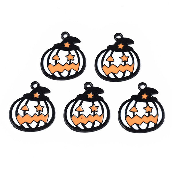 PandaHall Spray Painted Alloy Enamel Pendants, Cadmium Free & Nickel Free & Lead Free, Halloween, Pumpkin, White, 23x20x1mm, Hole: 1.8mm...
PandaHall Spray Painted Alloy Enamel Pendants, Cadmium Free & Nickel Free & Lead Free, Halloween, Pumpkin, White, 23x20x1mm, Hole: 1.8mm...