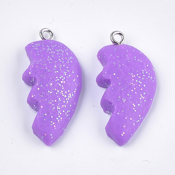 PandaHall Handmade Polymer Clay Pendants, with Iron Findings and Glitter Powder, Platinum, Medium Purple, 31~32x15~16x6mm, Hole: 1.8mm...
PandaHall Handmade Polymer Clay Pendants, with Iron Findings and Glitter Powder, Platinum, Medium Purple, 31~32x15~16x6mm, Hole: 1.8mm...
