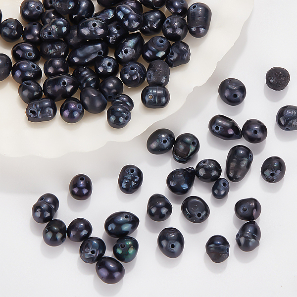 PandaHall 1 Strand Natural Cultured Freshwater Pearl Beads Strands, Dyed, Oval, Black, 6~8x7~8.5mm, Hole: 0.5mm, about 22pcs/strand, 7.20...
PandaHall 1 Strand Natural Cultured Freshwater Pearl Beads Strands, Dyed, Oval, Black, 6~8x7~8.5mm, Hole: 0.5mm, about 22pcs/strand, 7.20...