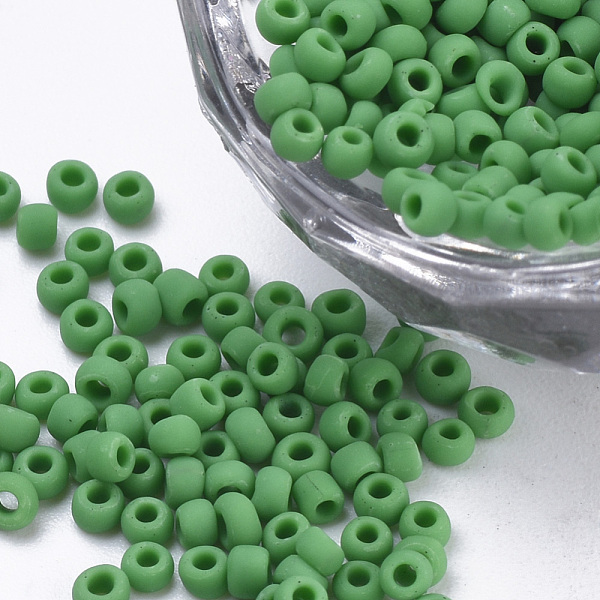 PandaHall Opaque Glass Seed Beads, Frosted Style, Round, Medium Sea Green, 2~2.3x1.5mm, Hole: 0.8mm, about 30000pcs/bag, about 450g/bag...
PandaHall Opaque Glass Seed Beads, Frosted Style, Round, Medium Sea Green, 2~2.3x1.5mm, Hole: 0.8mm, about 30000pcs/bag, about 450g/bag...