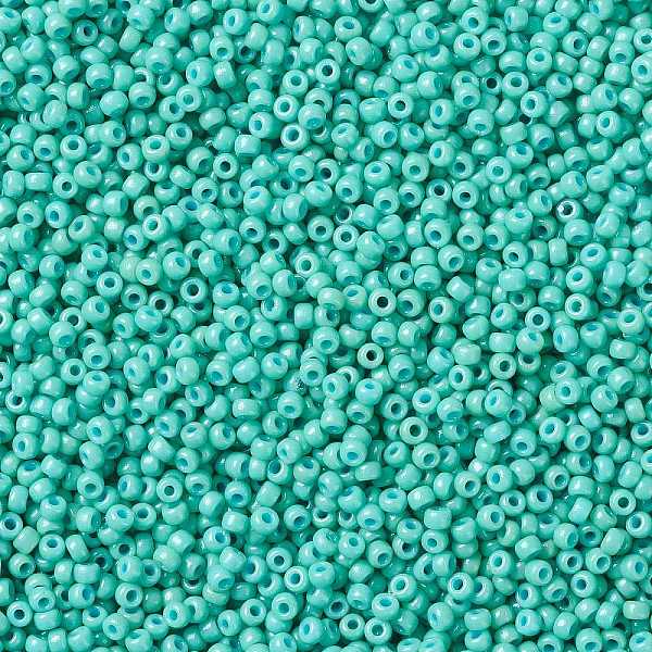 PandaHall MIYUKI Round Rocailles Beads, Japanese Seed Beads, (RR4475) Duracoat Dyed Opaque Sea Opal, 8/0, 3mm, Hole: 1mm, about..., Cyan
PandaHall MIYUKI Round Rocailles Beads, Japanese Seed Beads, (RR4475) Duracoat Dyed Opaque Sea Opal, 8/0, 3mm, Hole: 1mm, about..., Cyan