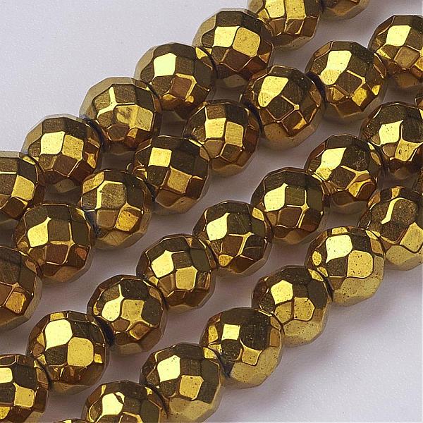 PandaHall Non-Magnetic Synthetic Hematite Beads Strands, Vacuum Plating, Faceted(64 Facets), Round, Golden Plated, Gold, 6mm, Hole: 1.5mm...
PandaHall Non-Magnetic Synthetic Hematite Beads Strands, Vacuum Plating, Faceted(64 Facets), Round, Golden Plated, Gold, 6mm, Hole: 1.5mm...