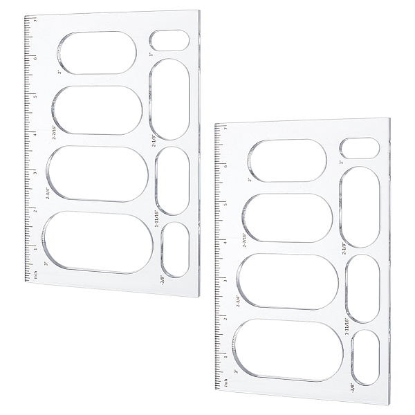 PandaHall PH 2pcs Router Jig Template Router Stencils Acrylic Templates Drawing Scale Ruler Oval Geometry Drawing Tool Measuring Tool for...
PandaHall PH 2pcs Router Jig Template Router Stencils Acrylic Templates Drawing Scale Ruler Oval Geometry Drawing Tool Measuring Tool for...