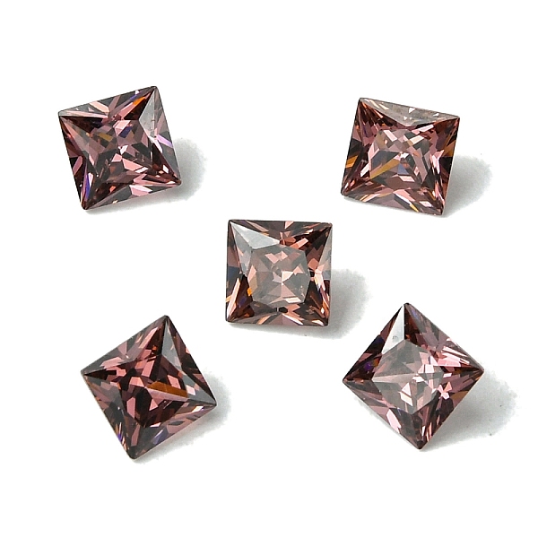 PandaHall Cubic Zirconia Cabochons, Point Back, Square, Rosy Brown, 6x6x3mm Cubic Zirconia Square
PandaHall Cubic Zirconia Cabochons, Point Back, Square, Rosy Brown, 6x6x3mm Cubic Zirconia Square
