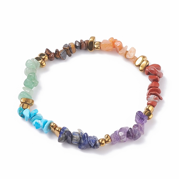 PandaHall Natural & Synthetic Mixed Gemstone Chips Beaded Stretch Anklet, 7 Chakra Yoga Jewelry for Women, Inner Diameter: 2-3/4 inch(7cm)...
PandaHall Natural & Synthetic Mixed Gemstone Chips Beaded Stretch Anklet, 7 Chakra Yoga Jewelry for Women, Inner Diameter: 2-3/4 inch(7cm)...