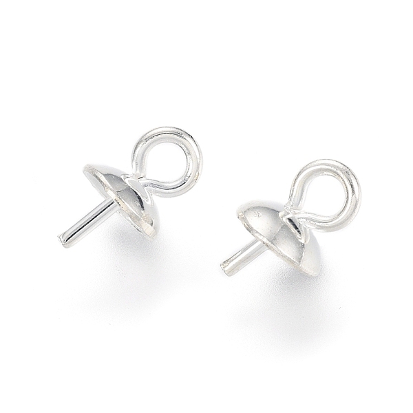 PandaHall 304 Stainless Steel Cup Pearl Peg Bails Pin Pendants, For Half Drilled Beads, Silver Color Plated, 7x4mm, Hole: 1.5mm, Pin: 0.6mm...
PandaHall 304 Stainless Steel Cup Pearl Peg Bails Pin Pendants, For Half Drilled Beads, Silver Color Plated, 7x4mm, Hole: 1.5mm, Pin: 0.6mm...