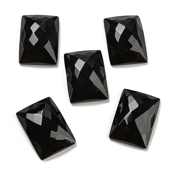 PandaHall Natural Black Onyx Cabochons, Dyed & Heated, Faceted, Rectangle, 25x18x7mm Black Onyx Rectangle
PandaHall Natural Black Onyx Cabochons, Dyed & Heated, Faceted, Rectangle, 25x18x7mm Black Onyx Rectangle