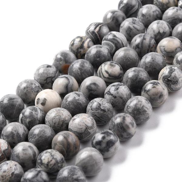 PandaHall Natural Map Stone/Picasso Stone/Picasso Jasper Beads Strands, Round, 8mm, Hole: 1mm, about 46pcs/strand, 15.5 inch Map Stone Round..., Gray
PandaHall Natural Map Stone/Picasso Stone/Picasso Jasper Beads Strands, Round, 8mm, Hole: 1mm, about 46pcs/strand, 15.5 inch Map Stone Round..., Gray