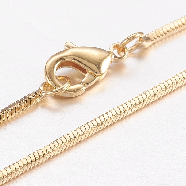 PandaHall Brass Square Snake Chain Necklaces, with Lobster Claw Clasps, Real 18K Gold Plated, 17.7 inch(45cm) Brass
PandaHall Brass Square Snake Chain Necklaces, with Lobster Claw Clasps, Real 18K Gold Plated, 17.7 inch(45cm) Brass