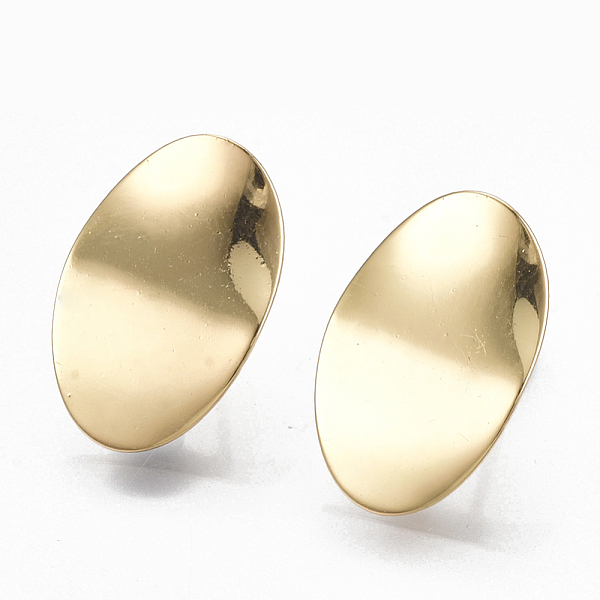 PandaHall Brass Stud Earring Findings, with Loop, Oval, Real 18K Gold Plated, 18x11.5mm, Hole: 2mm, Pin: 0.7mm Brass Oval
PandaHall Brass Stud Earring Findings, with Loop, Oval, Real 18K Gold Plated, 18x11.5mm, Hole: 2mm, Pin: 0.7mm Brass Oval