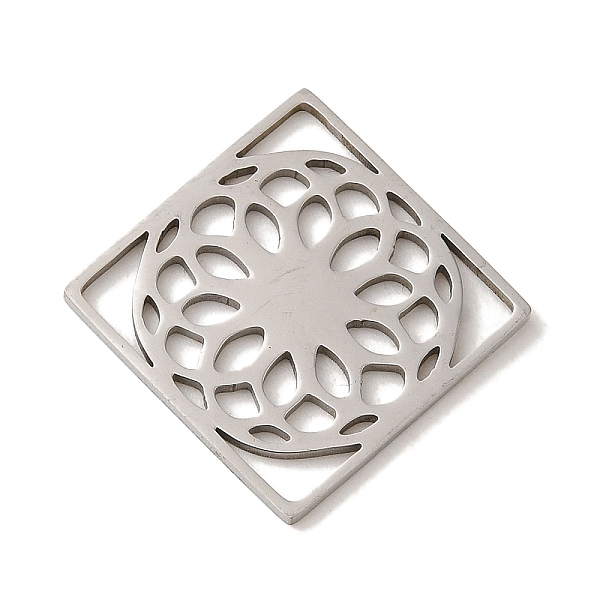 PandaHall 201 Stainless Steel Pendants, Laser Cut, Rhombus with Flower Charm, Stainless Steel Color, 25x25.5x1mm, Hole: 3x5mm 201 Stainless...
PandaHall 201 Stainless Steel Pendants, Laser Cut, Rhombus with Flower Charm, Stainless Steel Color, 25x25.5x1mm, Hole: 3x5mm 201 Stainless...