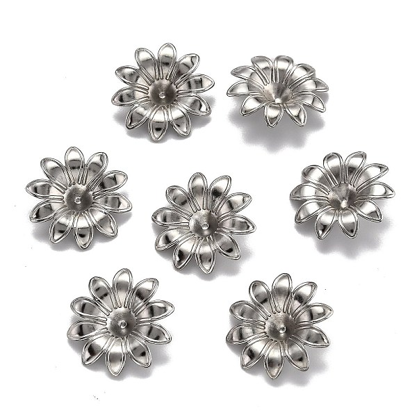 PandaHall 304 Stainless Steel Bead Caps, Multi-Petal, Flower, Stainless Steel Color, 18x4mm, Inner Diameter: 4mm 304 Stainless Steel
PandaHall 304 Stainless Steel Bead Caps, Multi-Petal, Flower, Stainless Steel Color, 18x4mm, Inner Diameter: 4mm 304 Stainless Steel