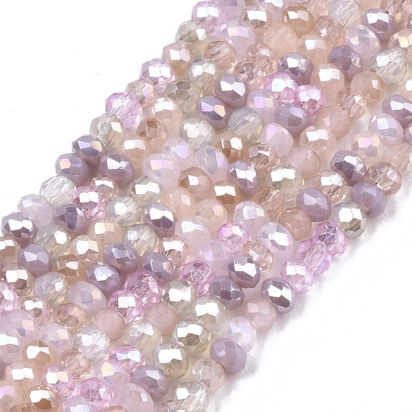PandaHall Electroplate Glass Beads Strands, AB Color Plated, Faceted, Rondelle, Pink, 2mm, Hole: 0.7mm, about 188~198pcs/Strand, 12.60...
PandaHall Electroplate Glass Beads Strands, AB Color Plated, Faceted, Rondelle, Pink, 2mm, Hole: 0.7mm, about 188~198pcs/Strand, 12.60...