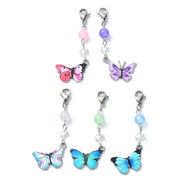 PandaHall Printed Alloy Butterfly Pendant Decorations, Natural & Dyed Malaysia Jade and Lobster Claw Clasps Charm, Mixed Color, 54mm Alloy..., Multicolor
PandaHall Printed Alloy Butterfly Pendant Decorations, Natural & Dyed Malaysia Jade and Lobster Claw Clasps Charm, Mixed Color, 54mm Alloy..., Multicolor
