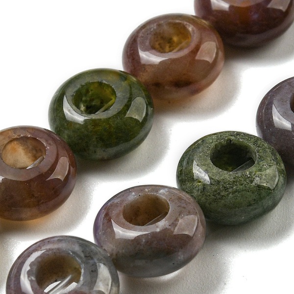 PandaHall Natural Indian Agate Beads Strands, Rondelle, 10~10.5x4~4.5mm, Hole: 1.2mm, about 20pcs/strand, 7.95''(20.2cm) Indian Agate Flat...
PandaHall Natural Indian Agate Beads Strands, Rondelle, 10~10.5x4~4.5mm, Hole: 1.2mm, about 20pcs/strand, 7.95''(20.2cm) Indian Agate Flat...