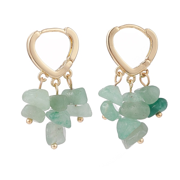 PandaHall Natural Green Aventurine Chips Dangle Hoop Earrings, Brass Jewelry for Women, Golden, 35mm, Pin: 1mm Green Aventurine Chip
PandaHall Natural Green Aventurine Chips Dangle Hoop Earrings, Brass Jewelry for Women, Golden, 35mm, Pin: 1mm Green Aventurine Chip