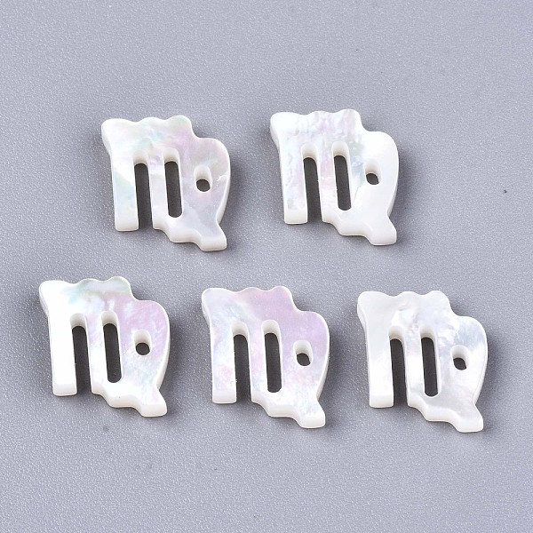 PandaHall Natural White Shell Beads, Mother of Pearl Shell Beads, Top Drilled Beads, Constellation/Zodiac Sign, Virgo, 11.5x10x2.5mm, Hole...
PandaHall Natural White Shell Beads, Mother of Pearl Shell Beads, Top Drilled Beads, Constellation/Zodiac Sign, Virgo, 11.5x10x2.5mm, Hole...
