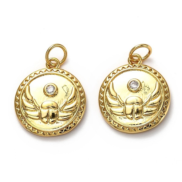 PandaHall Brass Micro Pave Clear Cubic Zirconia Pendants, Long-Lasting Plated, with Jump Rings, Flat Round, Real 18K Gold Plated, 17x15x2mm...
PandaHall Brass Micro Pave Clear Cubic Zirconia Pendants, Long-Lasting Plated, with Jump Rings, Flat Round, Real 18K Gold Plated, 17x15x2mm...