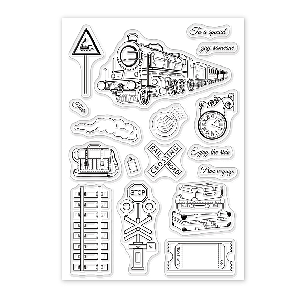 PandaHall PVC Plastic Stamps, for DIY Scrapbooking, Photo Album Decorative, Cards Making, Stamp Sheets, Train Pattern, 16x11x0.3cm Plastic...
PandaHall PVC Plastic Stamps, for DIY Scrapbooking, Photo Album Decorative, Cards Making, Stamp Sheets, Train Pattern, 16x11x0.3cm Plastic...