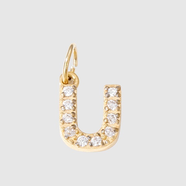 PandaHall Stainless Steel Cubic Zirconia Pendants with Jump Rings, Real 14K Gold Plated, Long-Lasting Plated, Letter U, 8mm Stainless..., Clear
PandaHall Stainless Steel Cubic Zirconia Pendants with Jump Rings, Real 14K Gold Plated, Long-Lasting Plated, Letter U, 8mm Stainless..., Clear