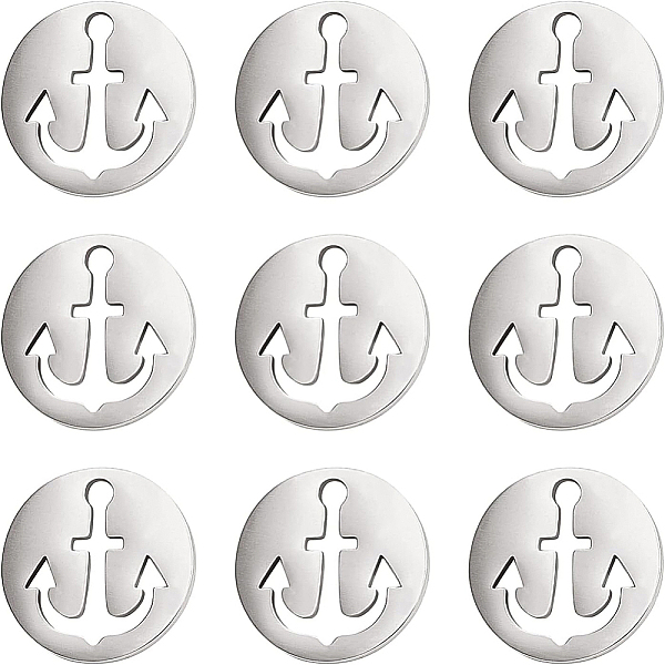 PandaHall BENECREAT 30Pcs 304 Stainless Steel Charms, Flat Round with Anchor, Stainless Steel Color, 12x1mm, Hole: 1.5mm 304 Stainless Steel...
PandaHall BENECREAT 30Pcs 304 Stainless Steel Charms, Flat Round with Anchor, Stainless Steel Color, 12x1mm, Hole: 1.5mm 304 Stainless Steel...
