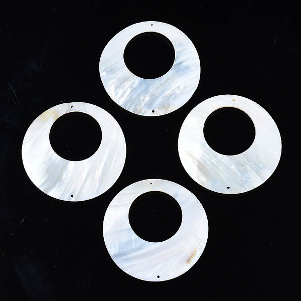 PandaHall Freshwater Shell Connector Charms, Undyed, Ring, Seashell Color, 69~70x0.5~2.5mm, Hole: 1.6mm Shell Ring
PandaHall Freshwater Shell Connector Charms, Undyed, Ring, Seashell Color, 69~70x0.5~2.5mm, Hole: 1.6mm Shell Ring