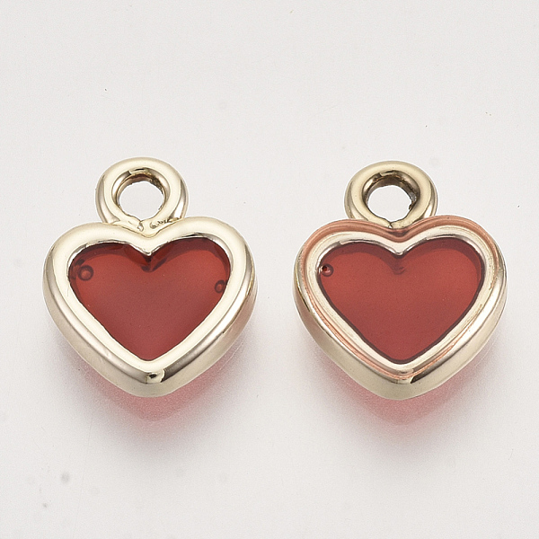 PandaHall Light Gold Plated Alloy Charms, with Enamel, Heart, Red, 12.5x10x2.5mm, Hole: 1.8mm Alloy+Enamel Heart Red
PandaHall Light Gold Plated Alloy Charms, with Enamel, Heart, Red, 12.5x10x2.5mm, Hole: 1.8mm Alloy+Enamel Heart Red
