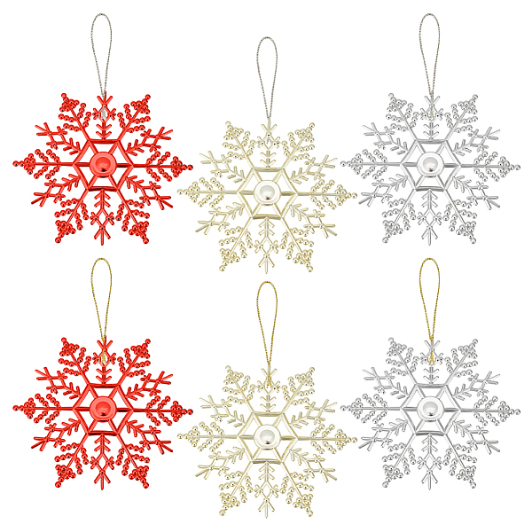 PandaHall AHADERMAKER 3 Bags 3 Colors Glitter Snowflake Plastic Pendant Decorations, with Threads, for Christmas Tree Decorations, Mixed..., Multicolor
PandaHall AHADERMAKER 3 Bags 3 Colors Glitter Snowflake Plastic Pendant Decorations, with Threads, for Christmas Tree Decorations, Mixed..., Multicolor