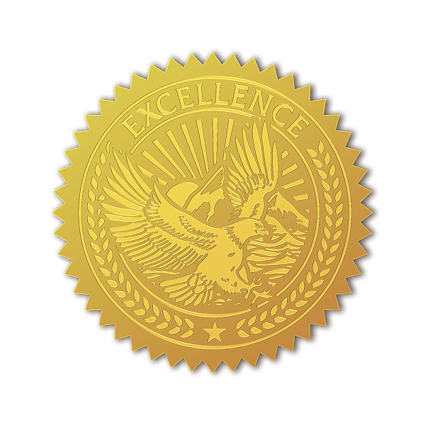 PandaHall CHGCRAFT 100Pcs Gold Foil Certificate Seals Eagle Gold Foil Embossed Stickers Embossed Certificate Seals Self Adhesive Foil...
PandaHall CHGCRAFT 100Pcs Gold Foil Certificate Seals Eagle Gold Foil Embossed Stickers Embossed Certificate Seals Self Adhesive Foil...