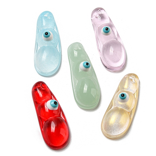 PandaHall Transparent Glass with Enamel Pendants, Pea with Evil Eye Charms, Mixed Color, 25.5~26x9.5~10x6~7mm, Hole: 1mm Glass Pea..., Multicolor
PandaHall Transparent Glass with Enamel Pendants, Pea with Evil Eye Charms, Mixed Color, 25.5~26x9.5~10x6~7mm, Hole: 1mm Glass Pea..., Multicolor