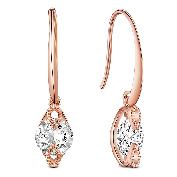PandaHall SHEGRACE 925 Sterling Silver Earring, with Grade AAA Cubic Zirconia, Rhombus, Rose Gold, 32mm Sterling Silver Clear
PandaHall SHEGRACE 925 Sterling Silver Earring, with Grade AAA Cubic Zirconia, Rhombus, Rose Gold, 32mm Sterling Silver Clear