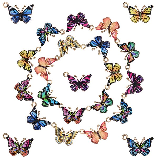 PandaHall 45Pcs 9 Colors Light Gold Alloy Enamel Pendants, Cadmium Free & Nickel Free & Lead Free, Butterfly Charm, Mixed Color..., Multicolor
PandaHall 45Pcs 9 Colors Light Gold Alloy Enamel Pendants, Cadmium Free & Nickel Free & Lead Free, Butterfly Charm, Mixed Color..., Multicolor