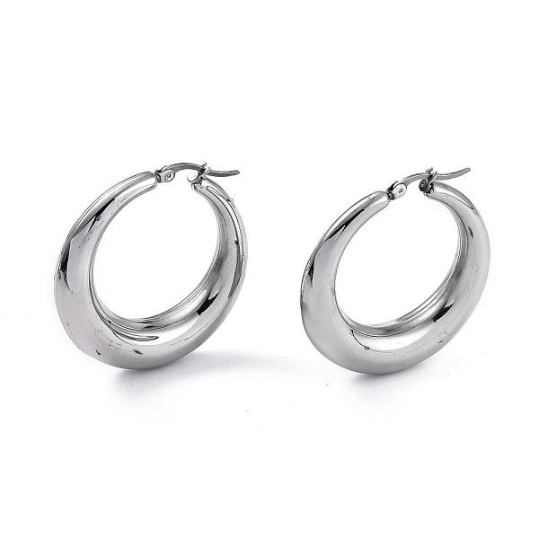PandaHall Ring 304 Stainless Steel Hoop Earrings, Hypoallergenic Earrings, Stainless Steel Color, 39.5x38x9mm, Pin: 1x0.5mm 304 Stainless...
PandaHall Ring 304 Stainless Steel Hoop Earrings, Hypoallergenic Earrings, Stainless Steel Color, 39.5x38x9mm, Pin: 1x0.5mm 304 Stainless...