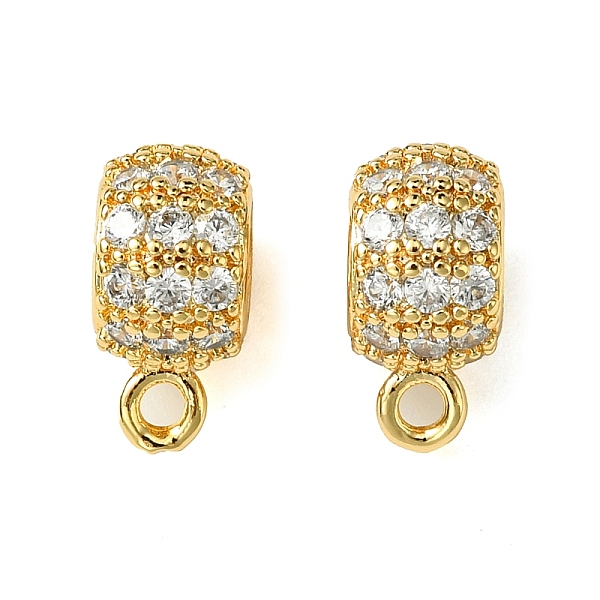 PandaHall Brass Brass Micro Pave Cubic Zirconia Tube Bails, Loop Bails, Column, Real 18K Gold Plated, 12x6x9mm, Hole: 1.6mm, Inner Diameter..., Clear
PandaHall Brass Brass Micro Pave Cubic Zirconia Tube Bails, Loop Bails, Column, Real 18K Gold Plated, 12x6x9mm, Hole: 1.6mm, Inner Diameter..., Clear