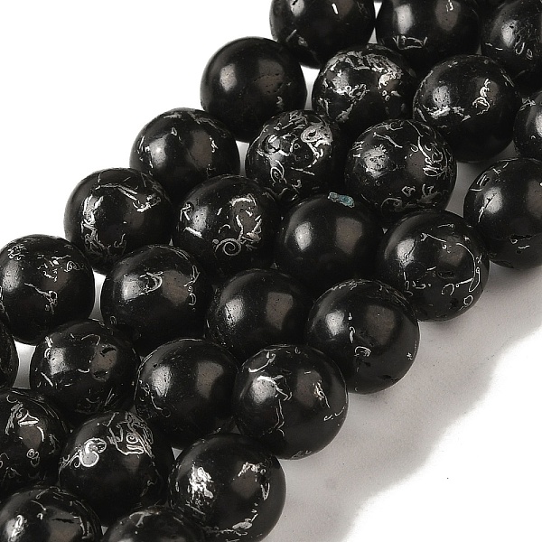 PandaHall Synthetic Silver Line Coal Quartz Beads Strands, Round, 10mm, Hole: 1.2mm, about 41pcs/strand, 15.98''(40.6cm) Coal Quartz Round
PandaHall Synthetic Silver Line Coal Quartz Beads Strands, Round, 10mm, Hole: 1.2mm, about 41pcs/strand, 15.98''(40.6cm) Coal Quartz Round