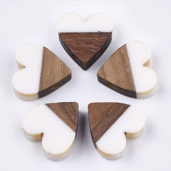 PandaHall Resin & Walnut Wood Multi Strand Links, Heart, Creamy White, 17.5~18x17x5.5~6.5mm, Hole: 2mm Resin+Wood Heart
PandaHall Resin & Walnut Wood Multi Strand Links, Heart, Creamy White, 17.5~18x17x5.5~6.5mm, Hole: 2mm Resin+Wood Heart