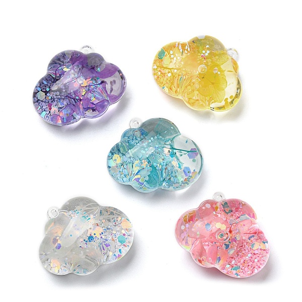 PandaHall Luminous Transparent Acrylic Big Pendants, with Star Quicksand, Cloud, Mixed Color, 50x45x31mm, Hole: 2mm Acrylic Cloud Multicolor
PandaHall Luminous Transparent Acrylic Big Pendants, with Star Quicksand, Cloud, Mixed Color, 50x45x31mm, Hole: 2mm Acrylic Cloud Multicolor