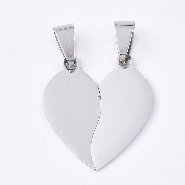 PandaHall 201 Stainless Steel Split Pendants, for Lovers, Heart with Heart, Stainless Steel Color, 27x24.5x1mm, Hole: 8x4mm 201 Stainless...
PandaHall 201 Stainless Steel Split Pendants, for Lovers, Heart with Heart, Stainless Steel Color, 27x24.5x1mm, Hole: 8x4mm 201 Stainless...
