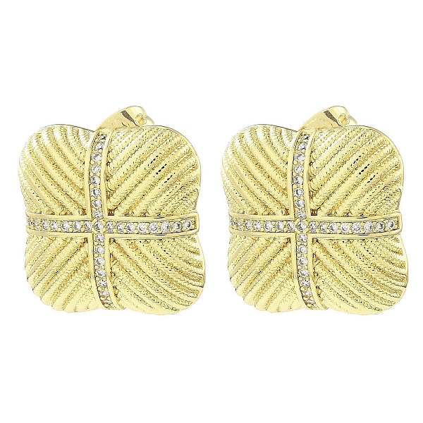 PandaHall Rack Plating Brass Micro Pave Cubic Zirconia Square Stud Earrings, Long-Lasting Plated, Lead Free & Cadmium Free, Real 18K Gold...
PandaHall Rack Plating Brass Micro Pave Cubic Zirconia Square Stud Earrings, Long-Lasting Plated, Lead Free & Cadmium Free, Real 18K Gold...