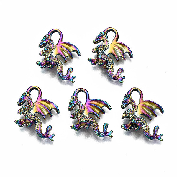 PandaHall Rainbow Color Alloy Pendants, Cadmium Free & Lead Free, Dragon, 15x18x5mm, Hole: 5x2mm Alloy Other Animal
PandaHall Rainbow Color Alloy Pendants, Cadmium Free & Lead Free, Dragon, 15x18x5mm, Hole: 5x2mm Alloy Other Animal