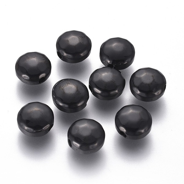 PandaHall 304 Stainless Steel Beads, Faceted, Flat Round, Electrophoresis Black, 8.5x4.5mm, Hole: 1.8mm 304 Stainless Steel Flat Round
PandaHall 304 Stainless Steel Beads, Faceted, Flat Round, Electrophoresis Black, 8.5x4.5mm, Hole: 1.8mm 304 Stainless Steel Flat Round